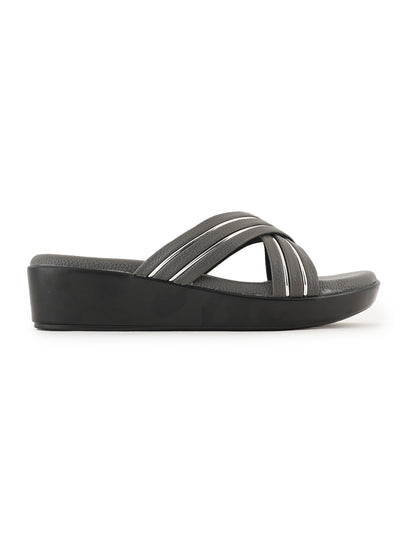 Style Shoes Micro Upper Wedges Heeled Sandal for Women and Girls