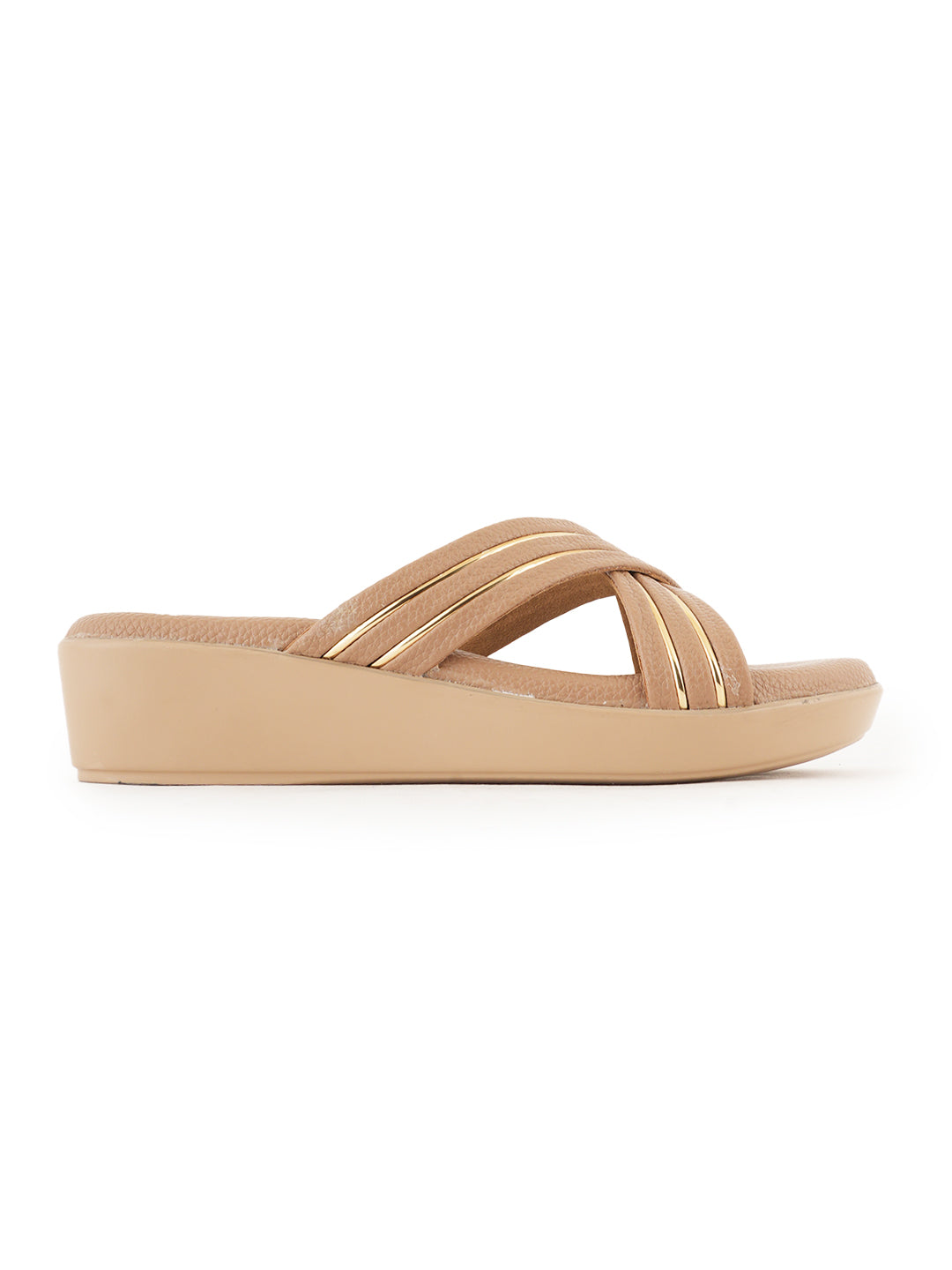 Style Shoes Micro Upper Wedges Heeled Sandal for Women and Girls