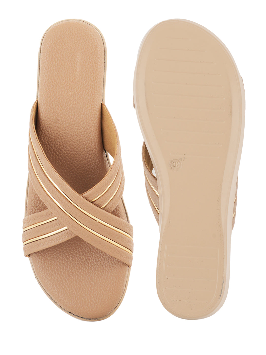 Style Shoes Micro Upper Wedges Heeled Sandal for Women and Girls