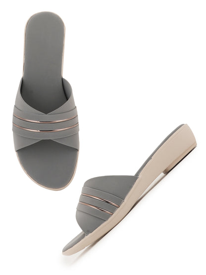 Style Shoes Suede Wedges Heeled Sandal for Women and Girls