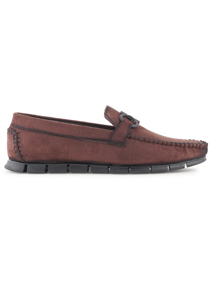 Brown Suede Loafers Shoes for Men