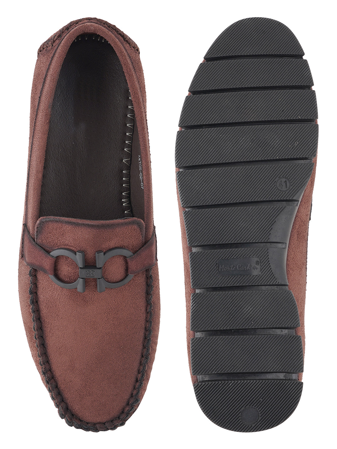 Brown Suede Loafers Shoes for Men