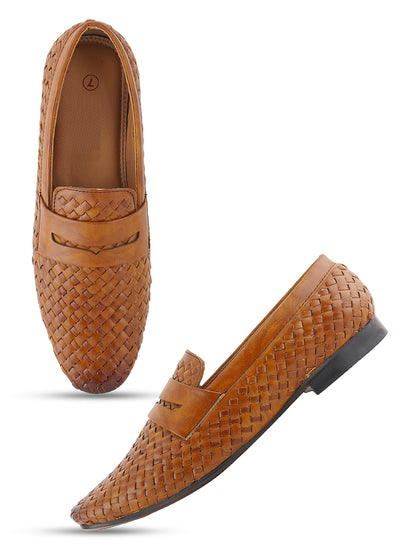 Men's Tan Casual Slip On Loafers