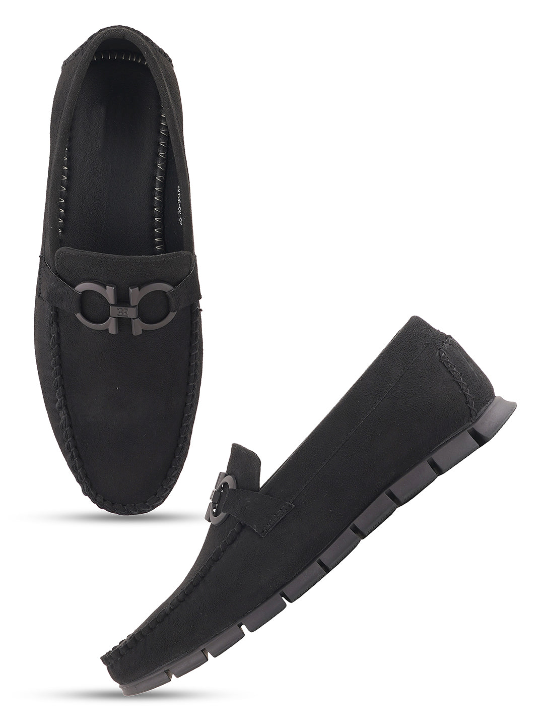 Black Suede Loafers Shoes for Men