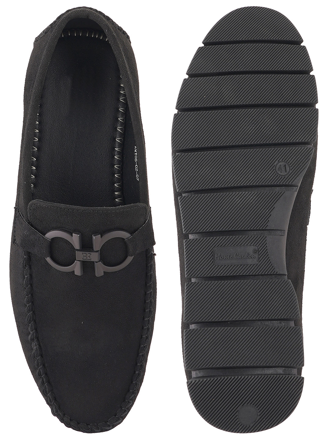 Black Suede Loafers Shoes for Men