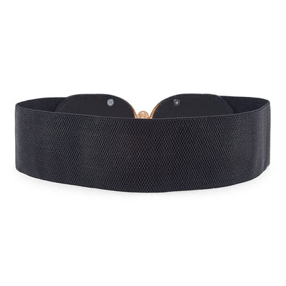Style Shoes Black Freesize Elasticated Stretchable Dress Belt For Women and Girls