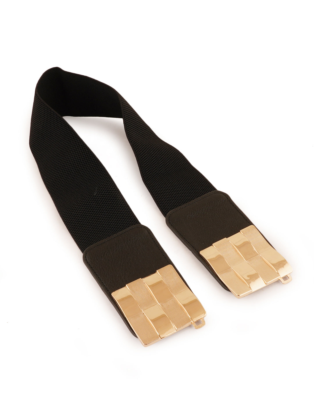 Style Shoes Black Freesize Elasticated Stretchable Dress Belt For Women and Girls