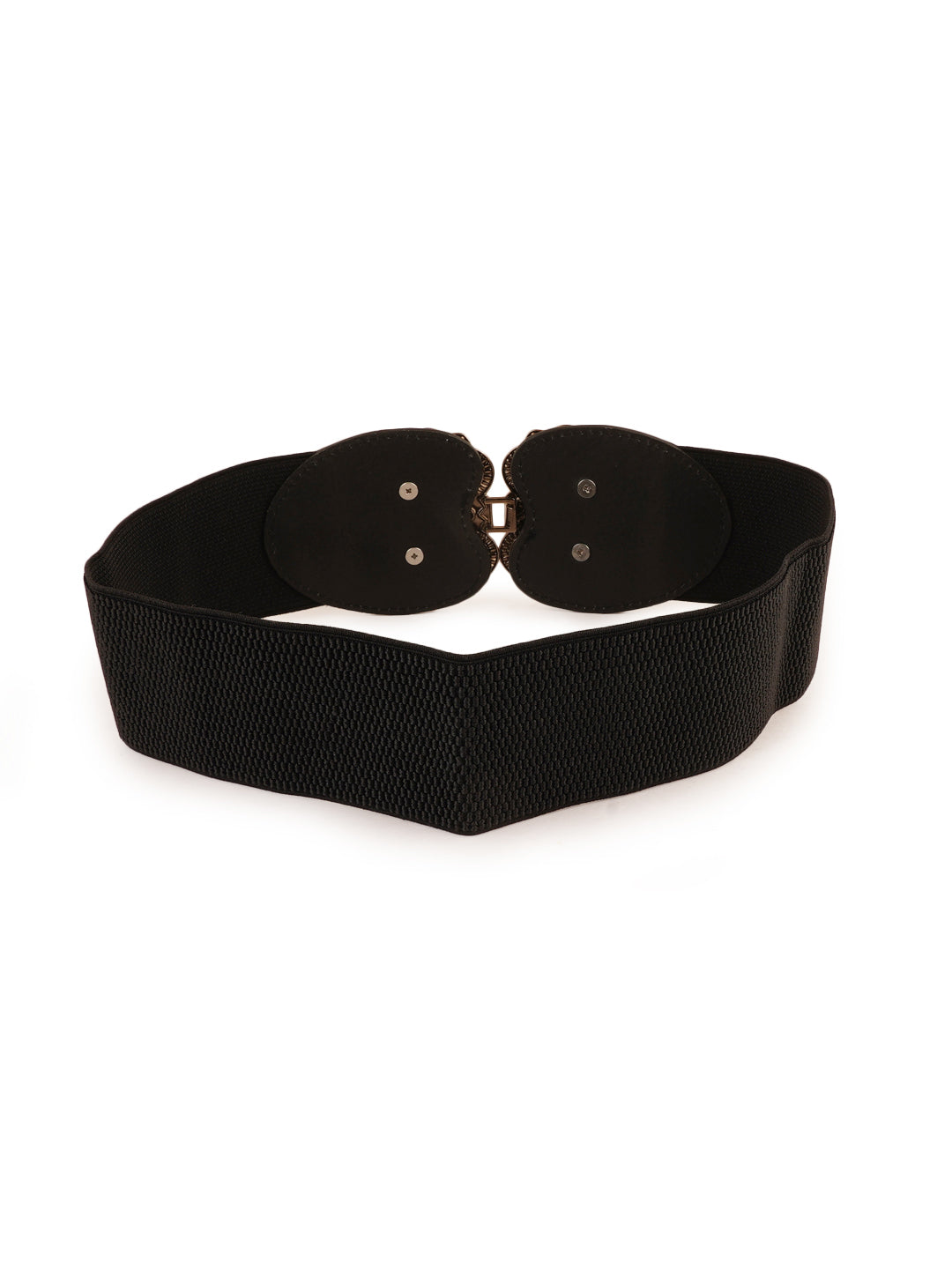 Style Shoes Black Freesize Elasticated Stretchable Dress Belt For Women and Girls