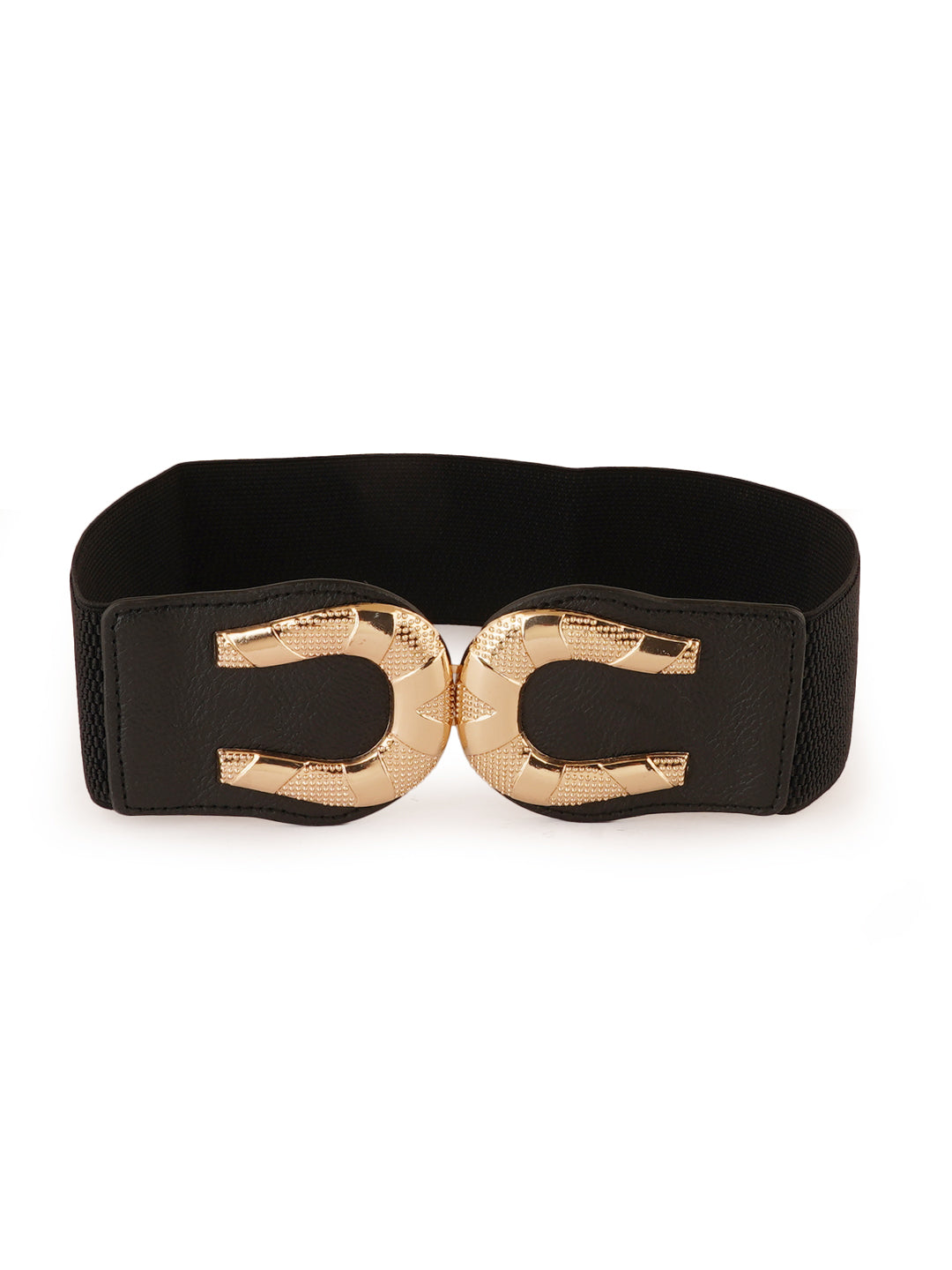 Style Shoes Black Freesize Elasticated Stretchable Dress Belt For Women and Girls