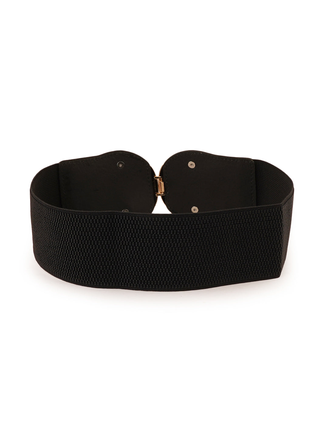 Style Shoes Black Freesize Elasticated Stretchable Dress Belt For Women and Girls