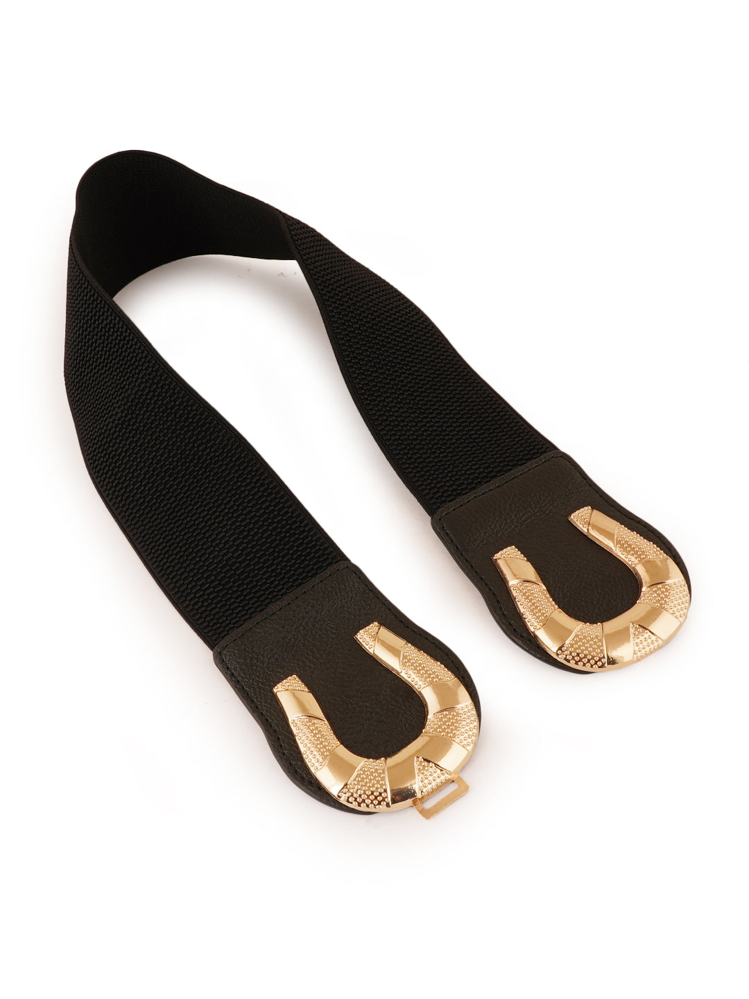 Style Shoes Black Freesize Elasticated Stretchable Dress Belt For Women and Girls