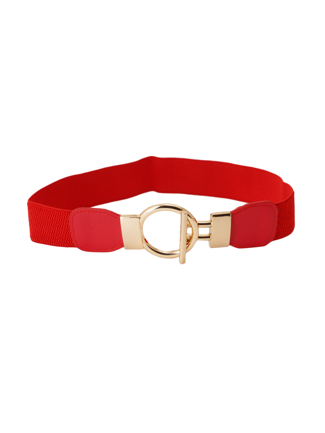 Style Shoes Red Freesize Elasticated Stretchable Dress Belt For Women and Girls