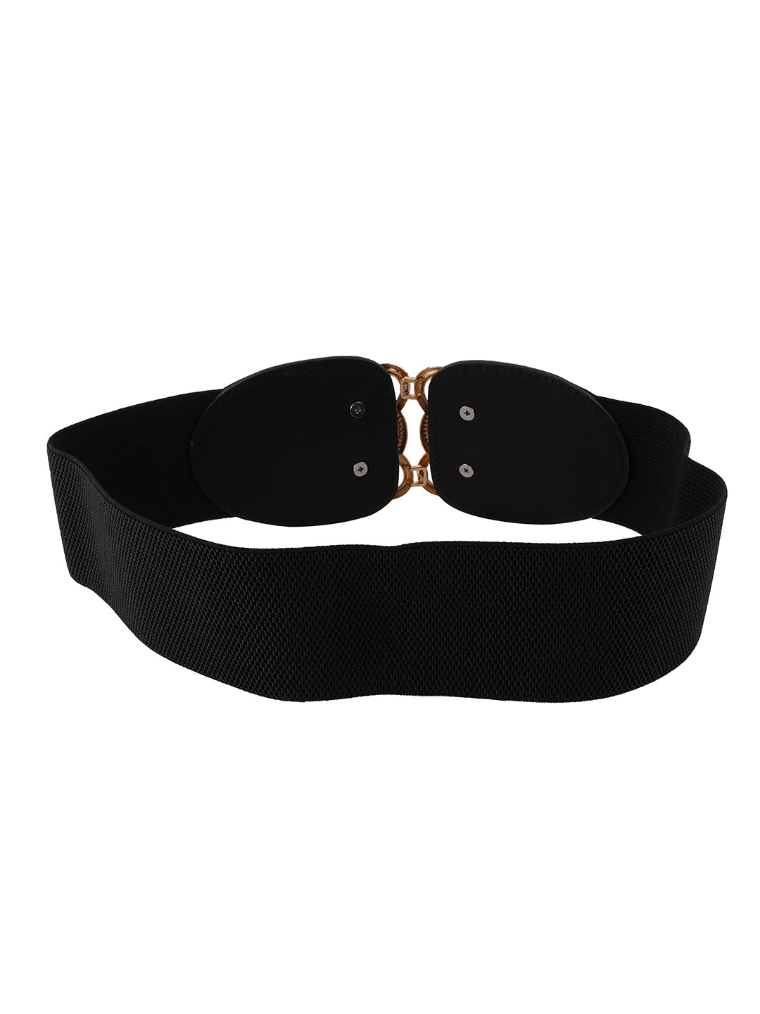 Style Shoes Black Freesize Elasticated Stretchable Dress Belt For Women and Girls