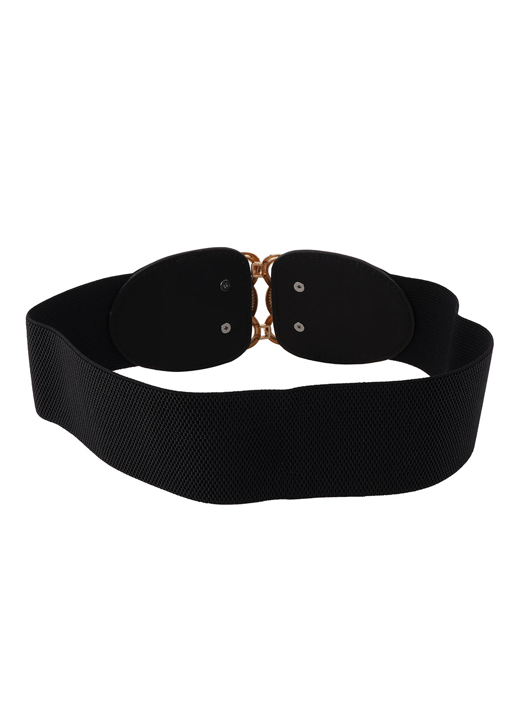Style Shoes Black Freesize Elasticated Stretchable Dress Belt For Women and Girls