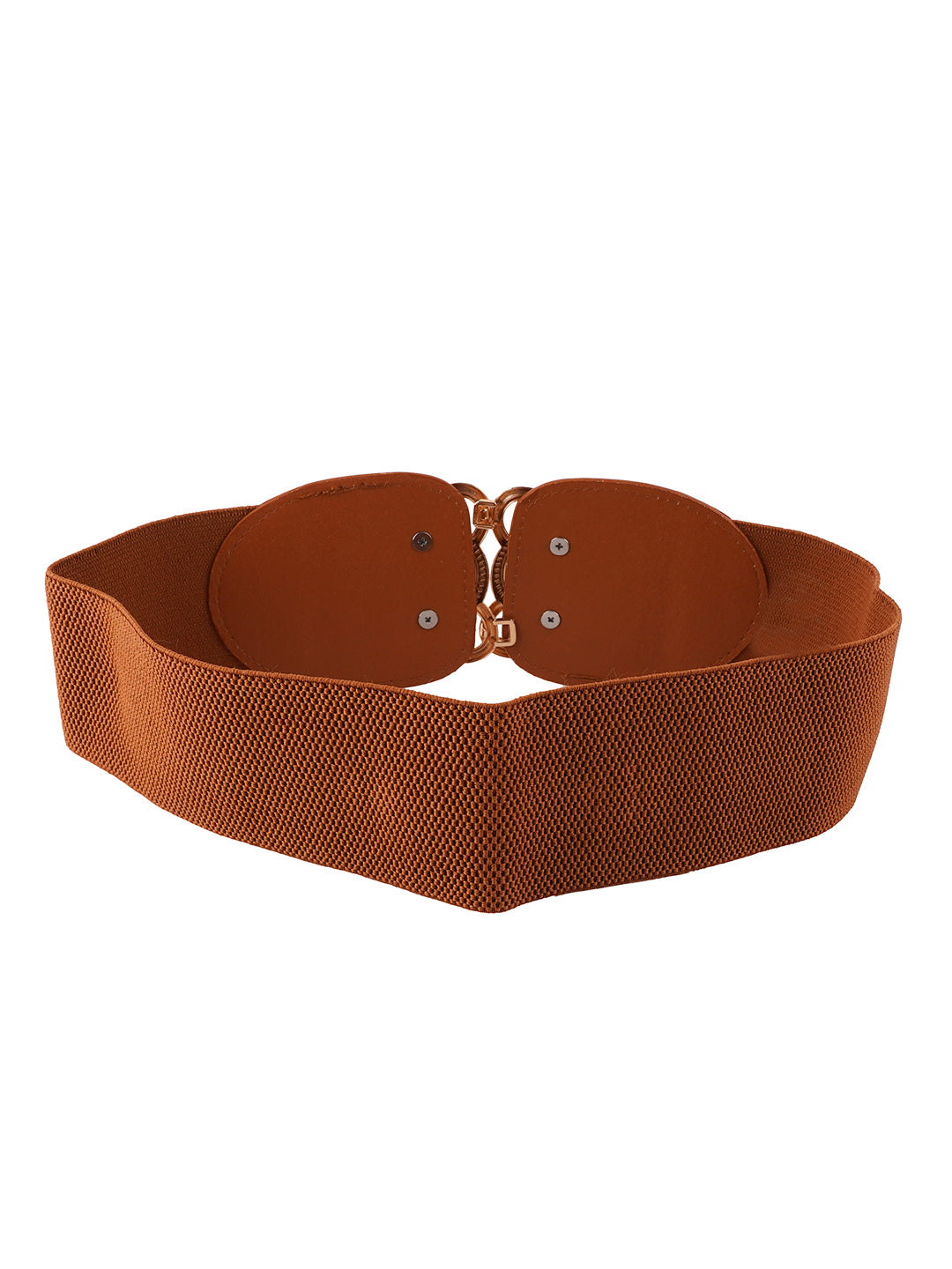 Style Shoes Tan Freesize Elasticated Stretchable Dress Belt For Women and Girls