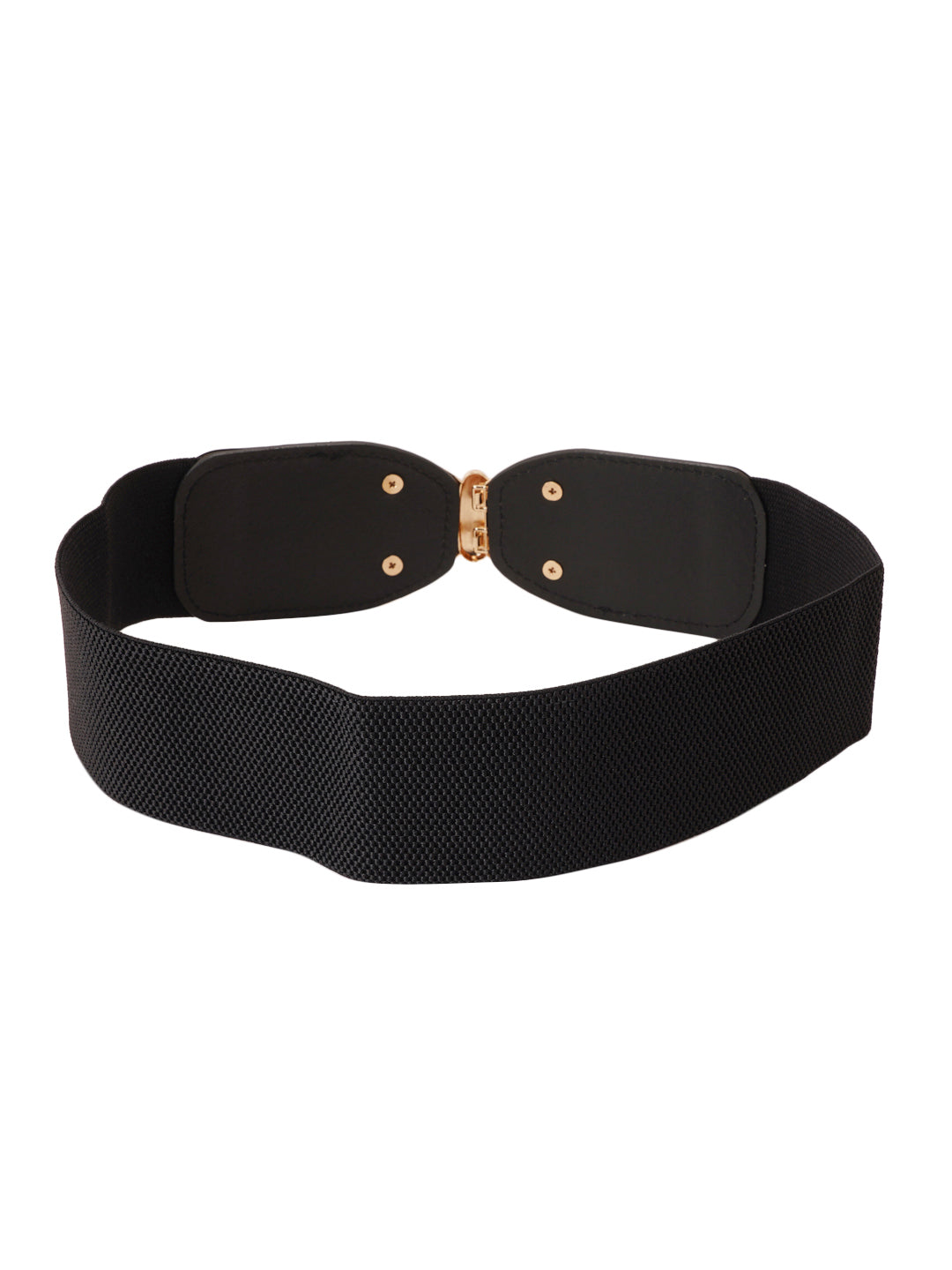 Style Shoes Black Freesize Elasticated Stretchable Dress Belt For Women and Girls