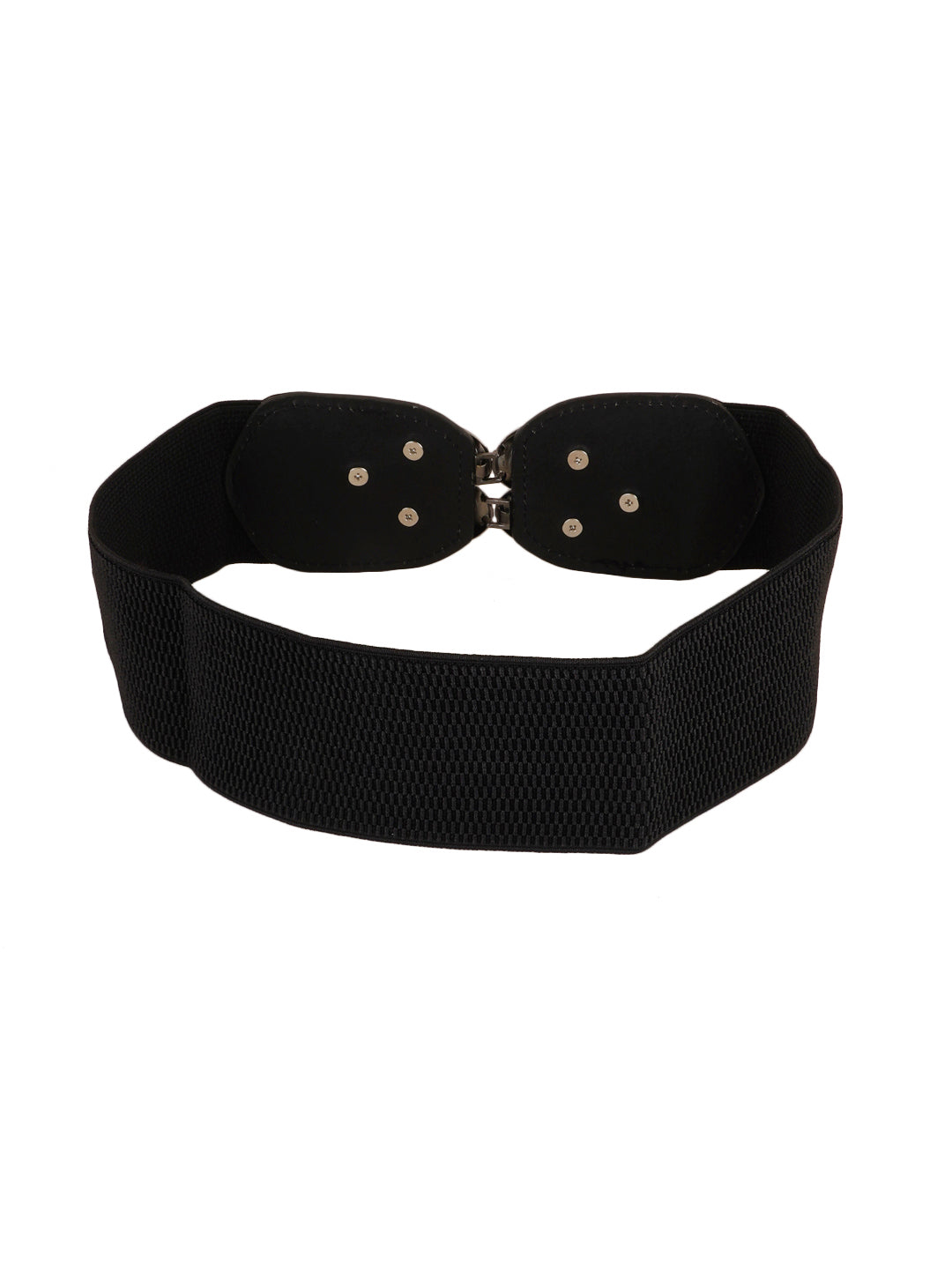 Style Shoes Black Freesize Elasticated Stretchable Dress Belt For Women and Girls