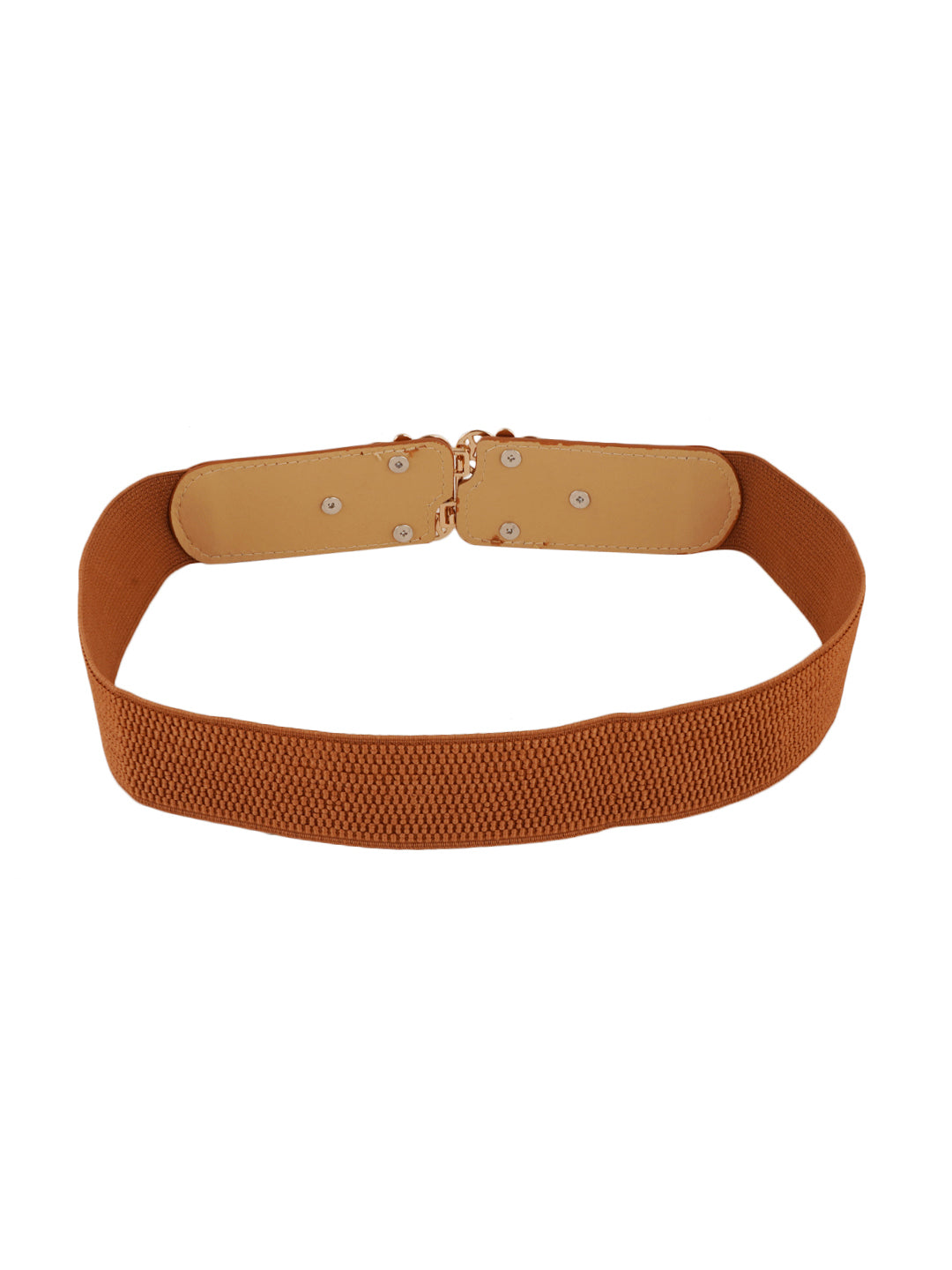 Style Shoes Tan Freesize Elasticated Stretchable Dress Belt For Women and Girls