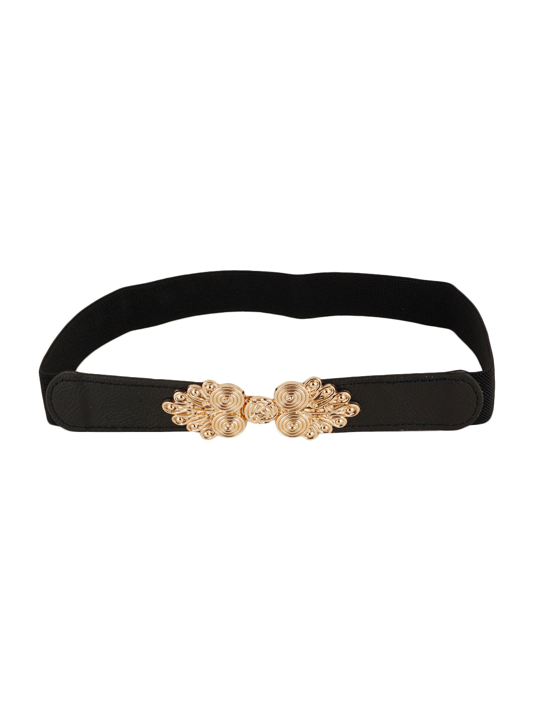 Style Shoes Black Freesize Elasticated Stretchable Dress Belt For Women and Girls