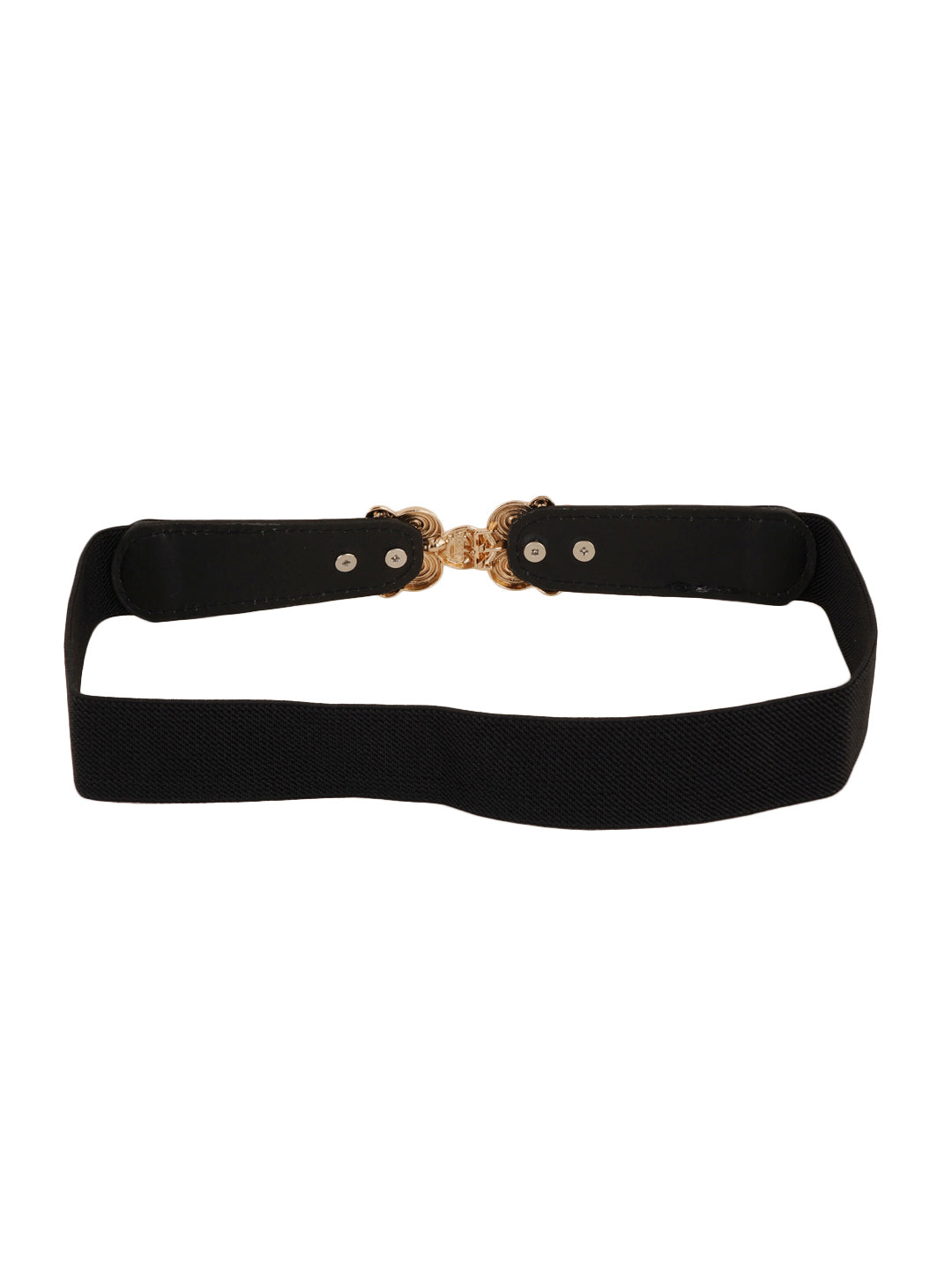 Style Shoes Black Freesize Elasticated Stretchable Dress Belt For Women and Girls