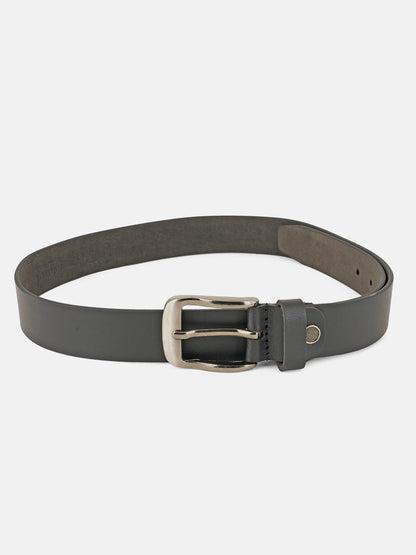 Style Shoes Black Genuine Leather Belt with Tang Buckle Closure for Men and Women