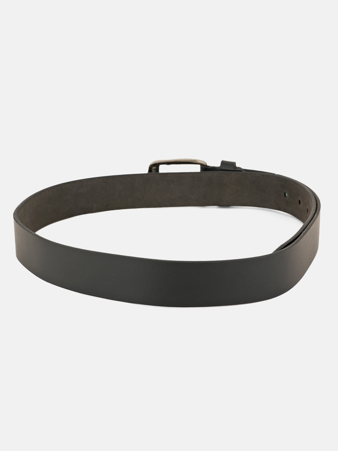 Style Shoes Black Genuine Leather Belt with Tang Buckle Closure for Men and Women
